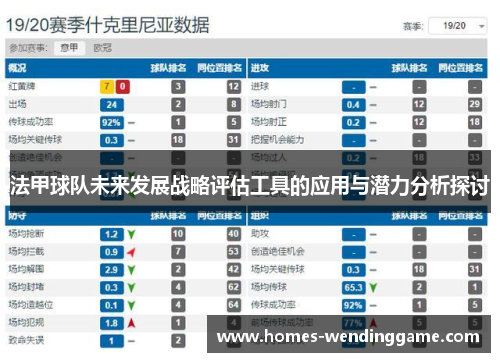 法甲球队未来发展战略评估工具的应用与潜力分析探讨